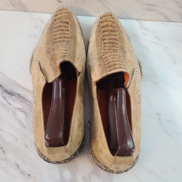 Plateau suede  mans shoes printed leather @S3 beige main image 10